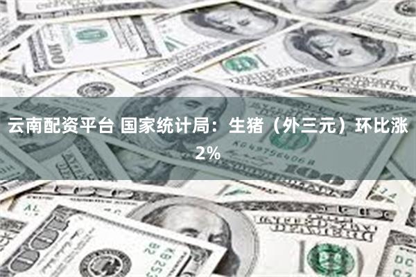 云南配资平台 国家统计局：生猪（外三元）环比涨2%