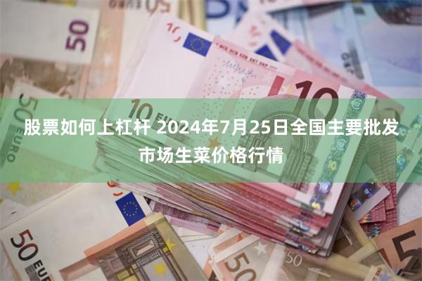 股票如何上杠杆 2024年7月25日全国主要批发市场生菜价格行情