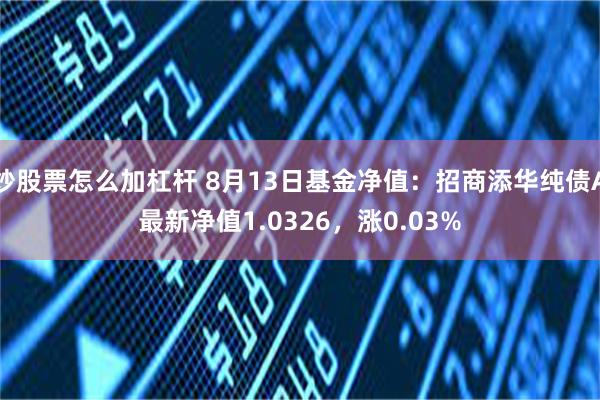 炒股票怎么加杠杆 8月13日基金净值：招商添华纯债A最新净值1.0326，涨0.03%