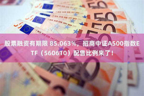 股票融资有期限 85.063%，招商中证A500指数ETF（560610）配售比例来了！